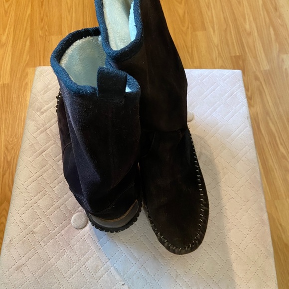 Barbo moccasin style brown boots size 10 - Picture 5 of 11